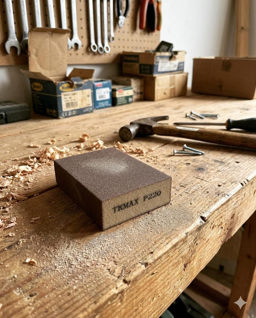 Bloc Abrasif TKMAX Sanding Block TK4-F – Éponge de Ponçage Multi-Grains 60# / 80# - Image 5
